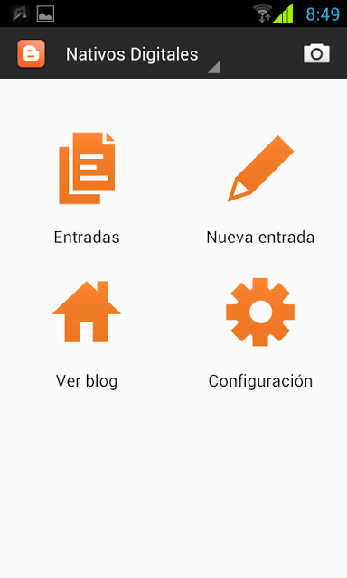 App de blogger en android