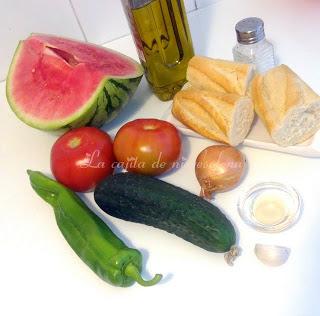 Gazpacho de sandía Gazpacho de sandía