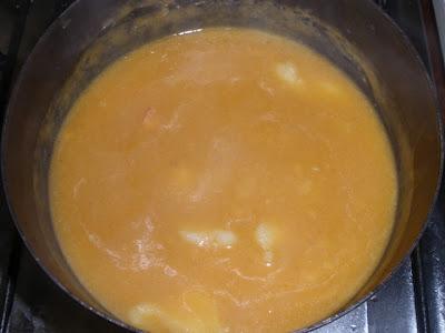 Crema de Pescado con Gambas Crema de Pescado con Gambas