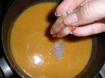 Crema de Pescado con Gambas Crema de Pescado con Gambas