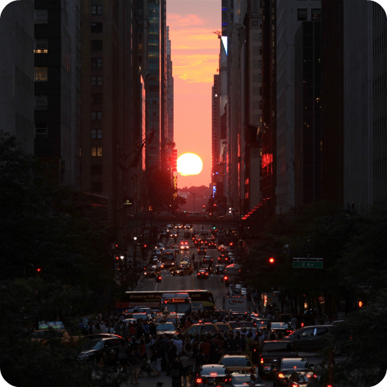 El Manhattanhenge El Manhattanhenge