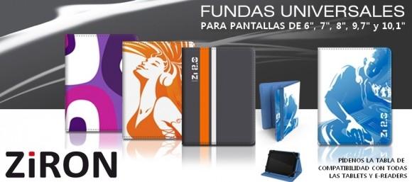Fundas universales Ziron para tabletas y e-readers - Fundas para iPad, Galaxy, Kindle y otras tablets Fundas universales para tablets con diseños elegantes y divertidos