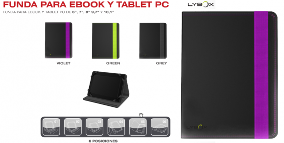 Funda universal para tabletas Lybox Fundas universales para tablets con diseños elegantes y divertidos