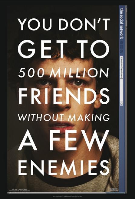 Primer cartel de ‘The Social Network’, el nuevo trabajo de David Fincher centrado en Facebook. social2