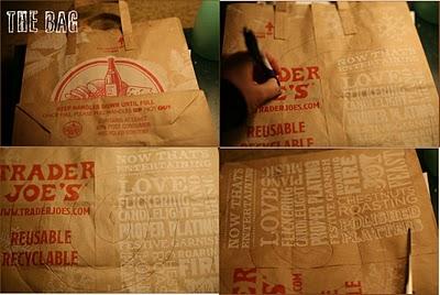 Un ramo de flores con una bolsa de papel Un ramo de flores con una bolsa de papel