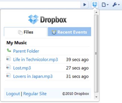 [Extensión] DropBox en Chromium