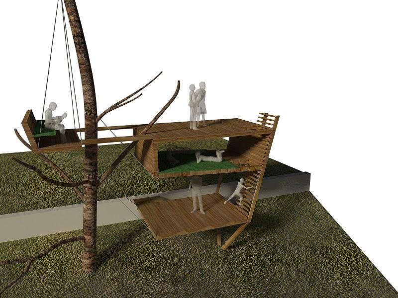 Bocetos de la casa en el árbol D. Versiones 1.0 y 2.0 Bocetos de la casa en el árbol D. Versiones 1.0 y 2.0