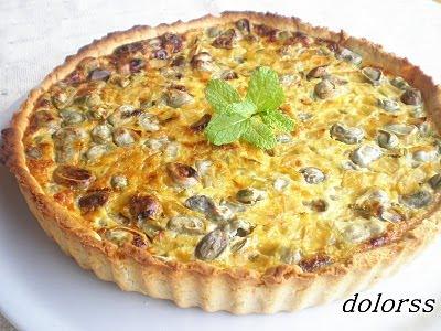 QUICHE DE HABAS CON MENTA