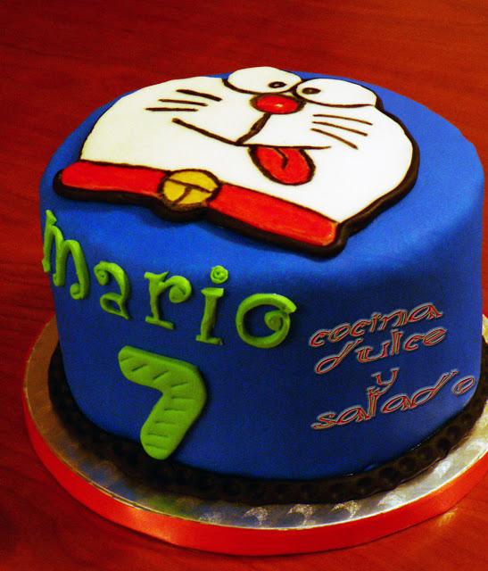 Tarta Doraemon para Mario