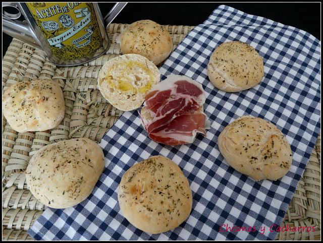 Molletes de yogurt/ receta sin aceite en la masa