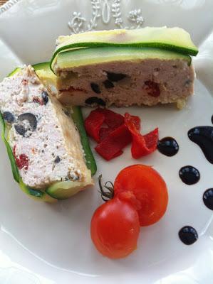 Terrina De Pollo Con Calabacín Y Pimiento Terrina De Pollo Con Calabacín Y Pimiento