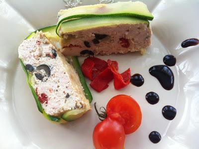 Terrina De Pollo Con Calabacín Y Pimiento Terrina De Pollo Con Calabacín Y Pimiento