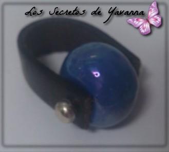 ♥Anillo con bola de ceramica ♥Anillo con bola de ceramica