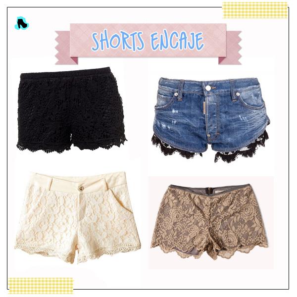 SHORT TENDENCIAS short encaje