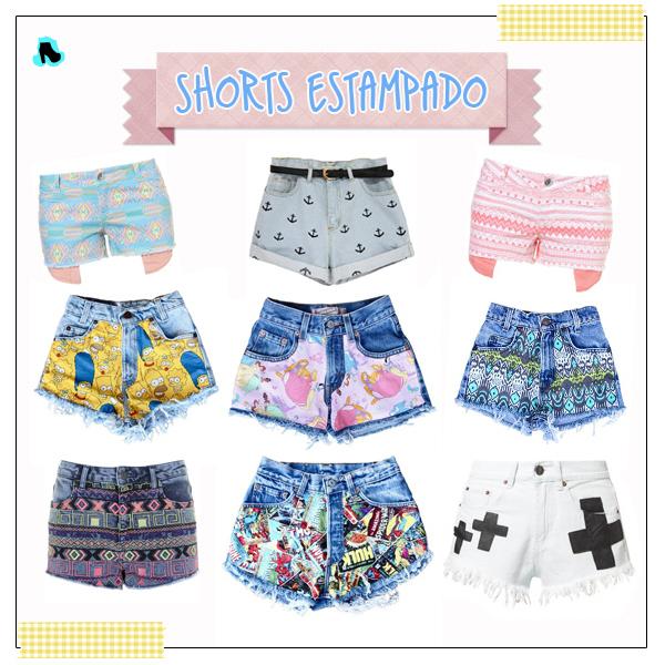 SHORT TENDENCIAS short estampado