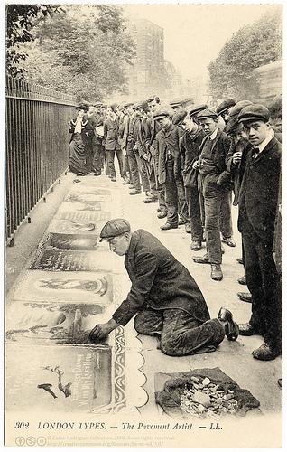 A Street Artist in London (c.1905)