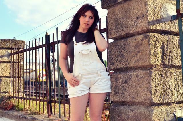 Dungarees in Cream Dungarees in Cream