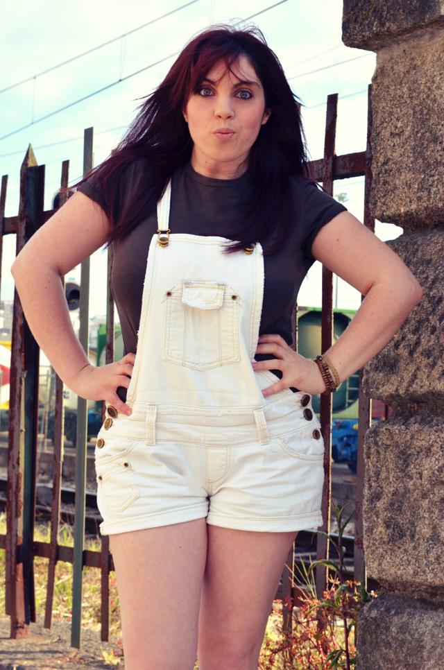 Dungarees in Cream Dungarees in Cream