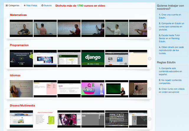 Edutin: cursos completos en vídeo Edutin: cursos completos en vídeo