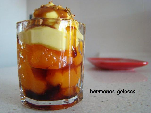 COMPOTA DE CALABAZA Y NARANJA CON CREMA MONTADA DE CHOCOLATE BLANCO COMPOTA DE CALABAZA Y NARANJA CON CREMA MONTADA DE CHOCOLATE BLANCO