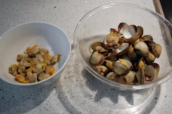 Fideuá de berberechos paso a paso Fideuá de berberechos paso a paso