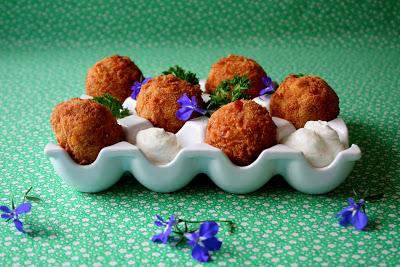 Croquetas de setas con alioli veraniego Croquetas de setas con alioli veraniego