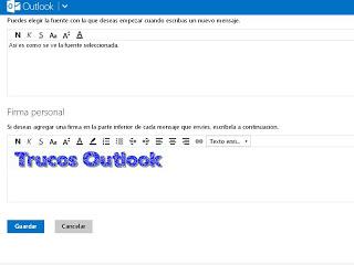 firmar con una imagen en outlook.com firma en outlook