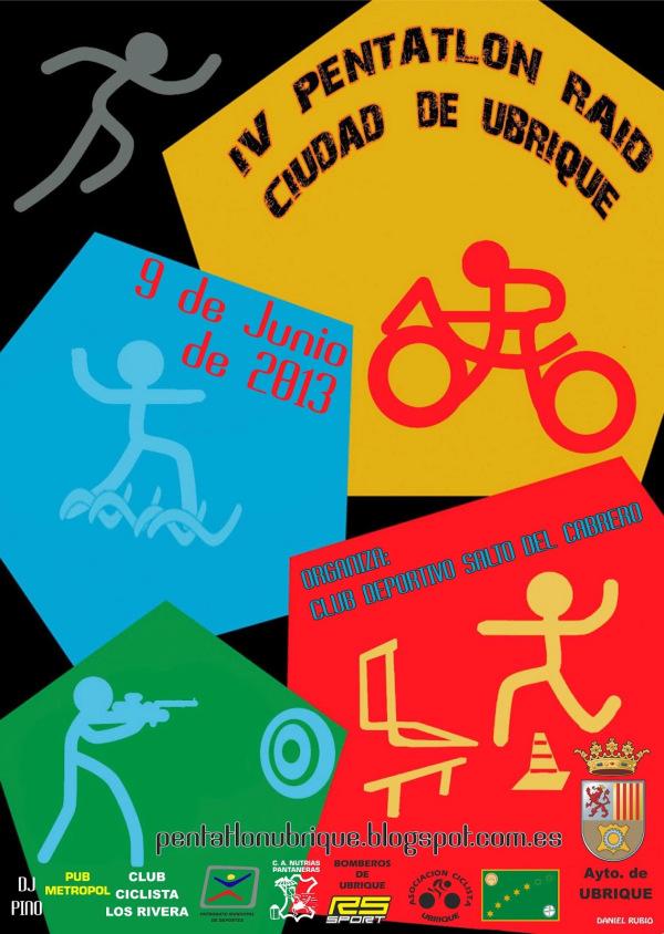 IV Pentatlón Raid Ciudad de Ubrique Cartel Pentalón