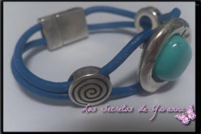 ♥Pulsera con pasador turquesa ♥Pulsera con pasador turquesa