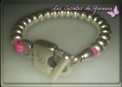 ♥ Pulsera con entrepiezas zamak y cierre cerrojo