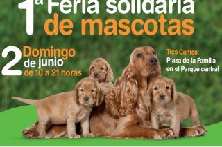 I Feria Solidaria de Mascotas en Tres Cantos La plaza de la familia de Tres Cantos acoge la primera feria solidaria de mascotas