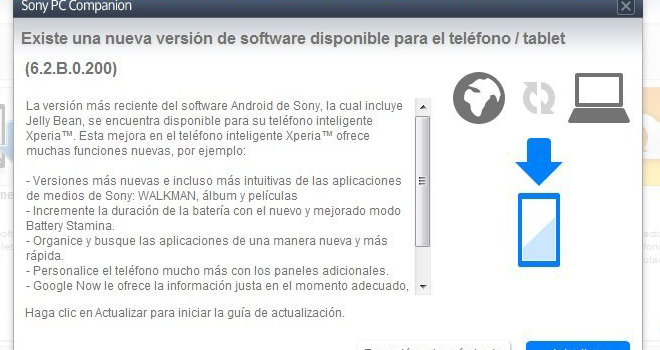 Sony Xperia S comienza finalmente a actualizarse a Android 4.1.2 Jelly Bean