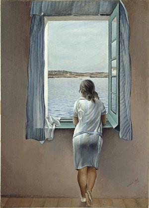 Muchacha frente a la ventana, 1925. Salvador Dalí