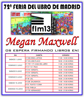 Megan Maxwell: Firmas Feria del Libro de Madrid y Fecha de Publicación de Pídeme lo Quieras o Déjame