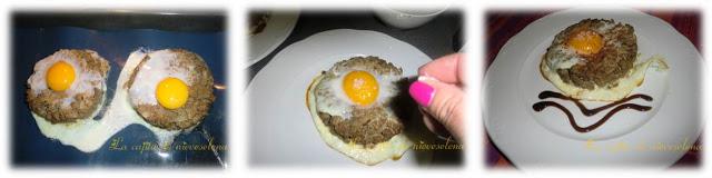 Pastel de carne individual con huevo Pastel de carne individual con huevo