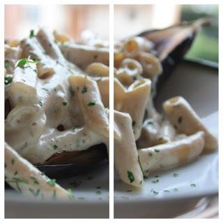 berenjena rellena / gefüllte Aubergine berenjena rellena / gefüllte Aubergine