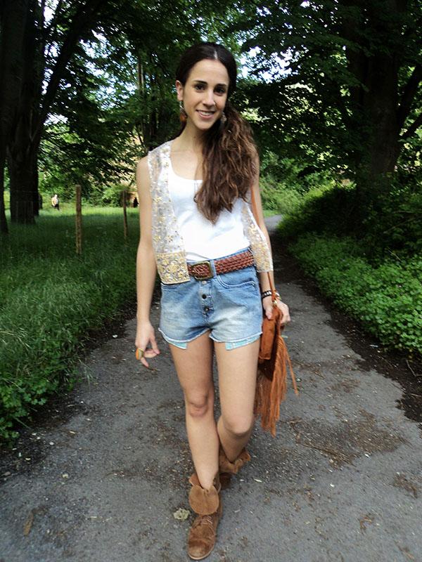 Un chaleco muy especial vintage shorts