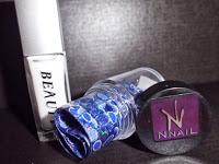 Manicura burbujas azules. Manicura burbujas azules.