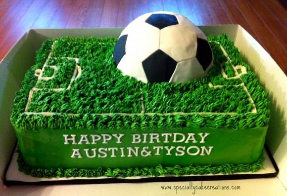 Soccer-Field-Cake Diseños originales para cupcakes