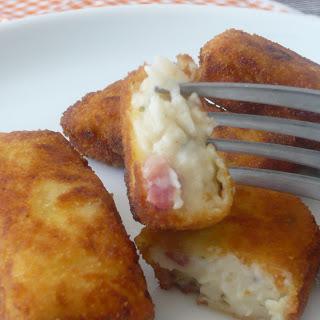 Croquetas de pavo y bacon Croquetas de pavo y bacon