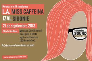 Alhambra Sound Festival 2013: Sidonie, L.A., Miss Caffeina, Izal...