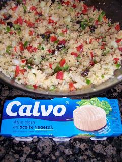 TABULE o ENSALADA DE COUS COUS con ATUN CALVO