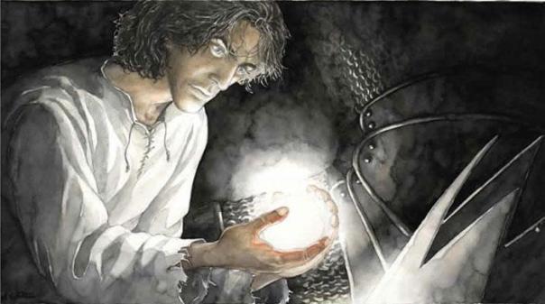 El Arte de “El Silmarillion” (II) Beren extrae uno de los Silmarills de la corona de Morgoth