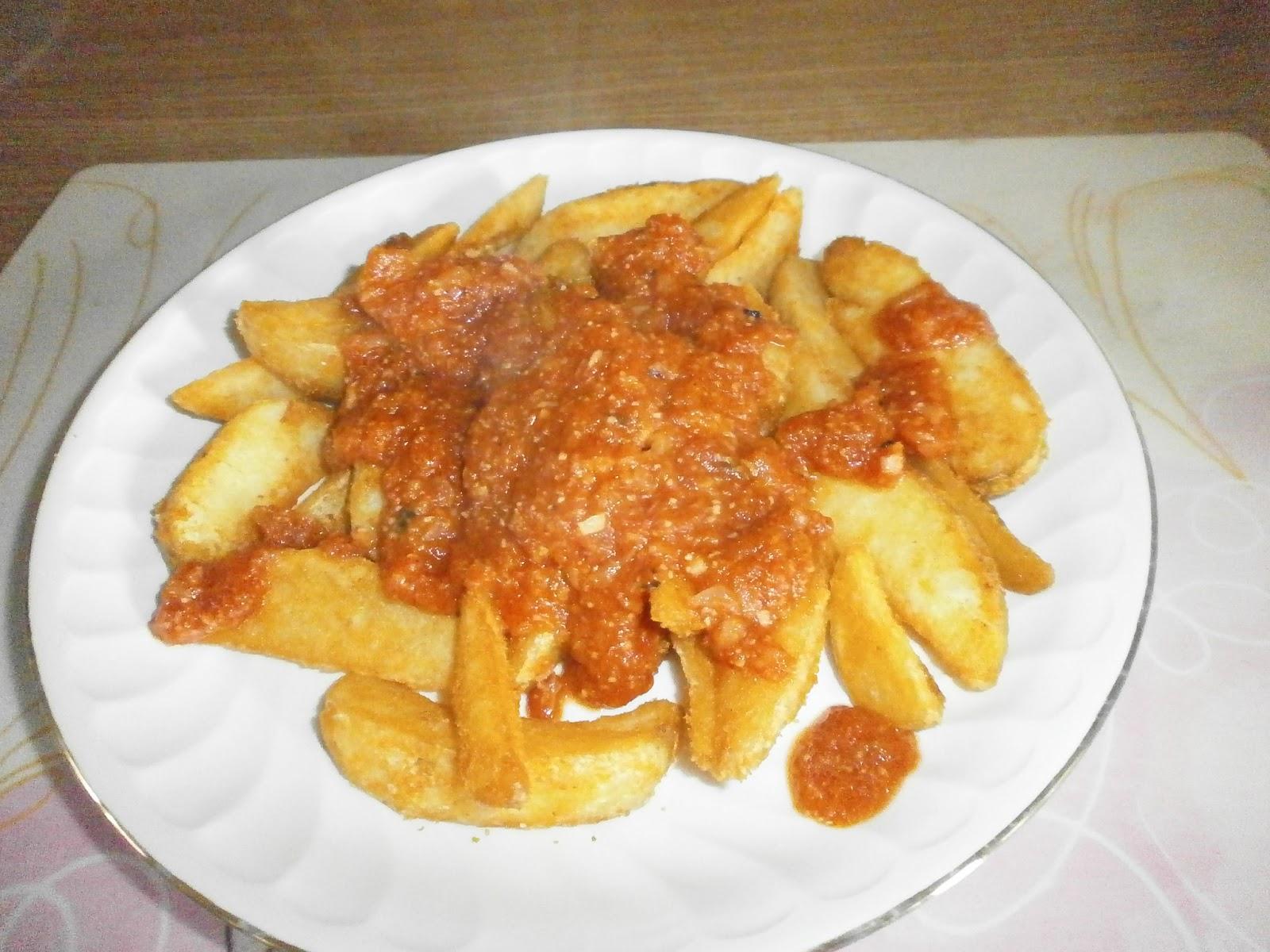 Patatas con Salsa Barbacoa Patatas con Salsa Barbacoa