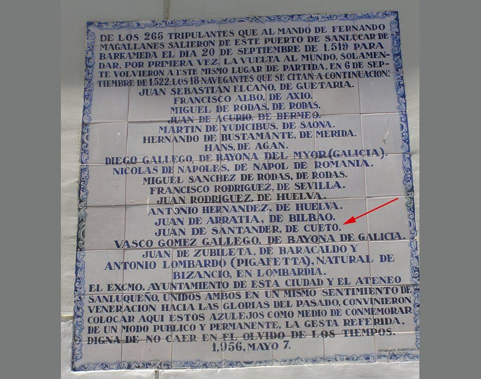 En la Expedición de Magallanes participó un marino de Santander...