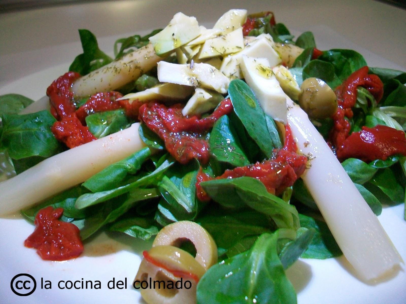 Ensalada de aguacate y espárragos Ensalada de aguacate y espárragos