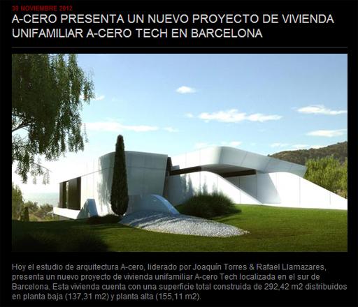 A-cero Projects A-cero presenta un propuesta de paisajismo para la vivienda A-cero Tech ubicada en Barcelona