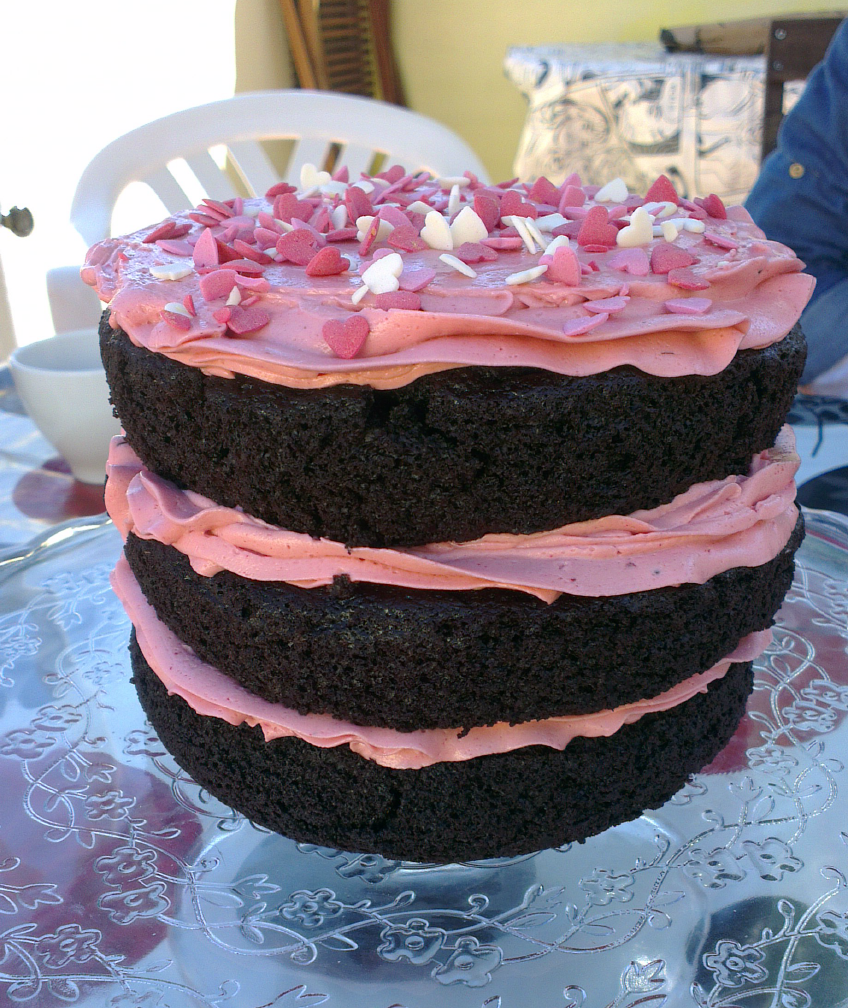 ♥ Layer cake de chocolate y frambuesa. El