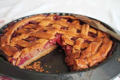 Tarta de manzana_frambuesas_apple pie_raspberry_tarta americana