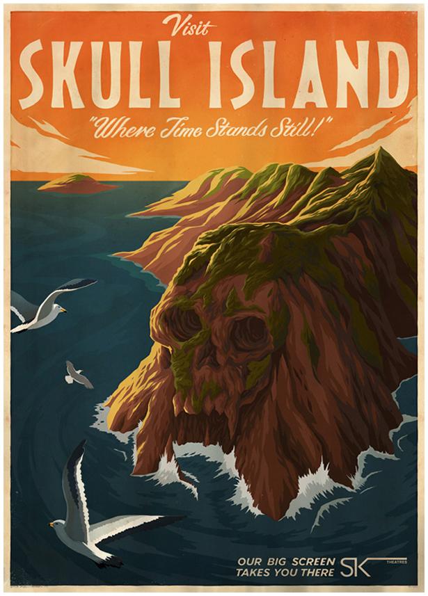 Retro pósters de viaje inspirados en lugares de cine Retro pósters de viaje inspirados en lugares de cine
